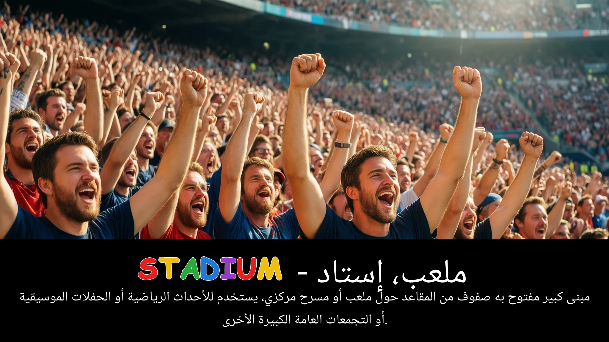 Arabic Illustration for stadium
